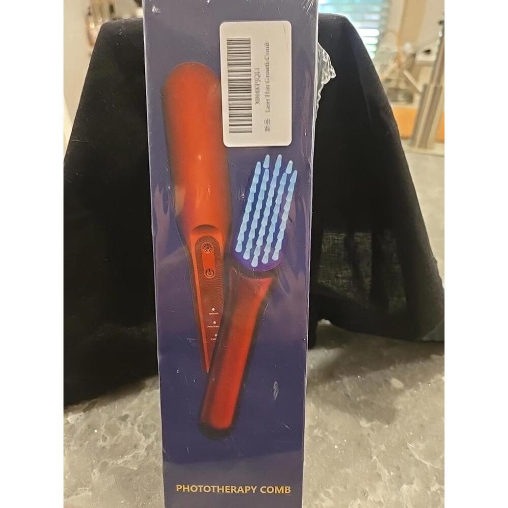 Phototherapy Comb, Laser Hair growth Comb, Red And Blue Light Therapy, Sealed
